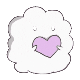 blowandbow giphyupload heart unicorn cloud Sticker