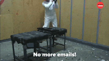 No more emails