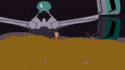 walking spaceship GIF by South Park 