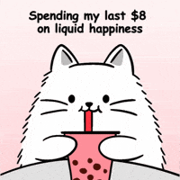 Treat Yourself Bubble Tea GIF by MESA My Emotional Support Animal