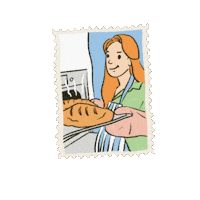 Cellamatpagi cook baking decor stamp Sticker