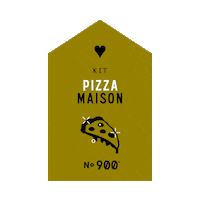 No 900 Pizza Sticker by No900
