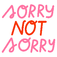 Sorry Girl Sticker by Bodil Jane
