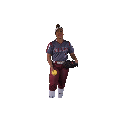 Elon Softball Sticker by Elon Phoenix
