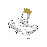 Plane Balthazar Sticker by Stratèges Multimedia