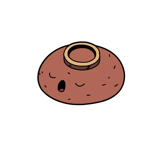 Cartoon Stone Sticker