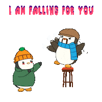 Crushing In Love Sticker by Pudgy Penguins
