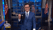 Excited Stephen Colbert GIF by The Late Show With Stephen Colbert