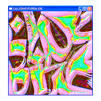 Pokras Calligrafuturism Sticker by POST-WEB
