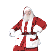 Ville_Angers fun dancing christmas santa Sticker