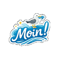 Strand Hallo Sticker