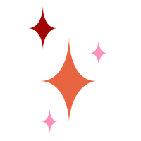 Pink Orange Sticker