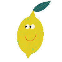 mademoisellefauve smile yellow fruit lemon Sticker