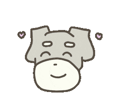 sugar_schna love happy dog 犬 Sticker