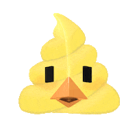 PIOUCUBE emoji poop duck poo Sticker