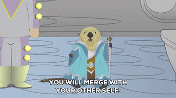 merging other self GIF by South Park 