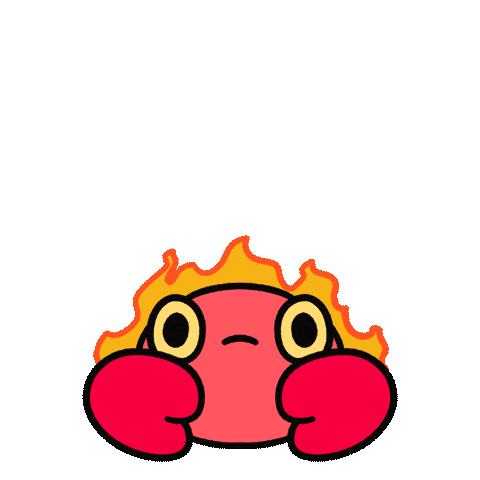 Angry Crab Sticker by pikaole