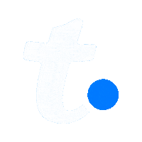 T Azul Sticker by Trakto