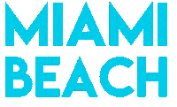 Miami Beach Pink Sticker by ATLAST