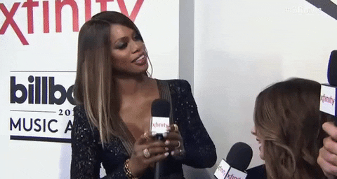 Laverne Cox Smile GIF by Billboard Music Awards