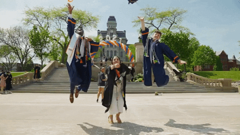 Friends Graduating GIF by Syracuse University