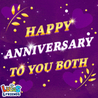 Happy Anniversary Greetings GIF by Lucas and Friends by RV AppStudios