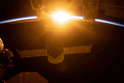 Thomas Pesquet Sunset GIF by European Space Agency - ESA
