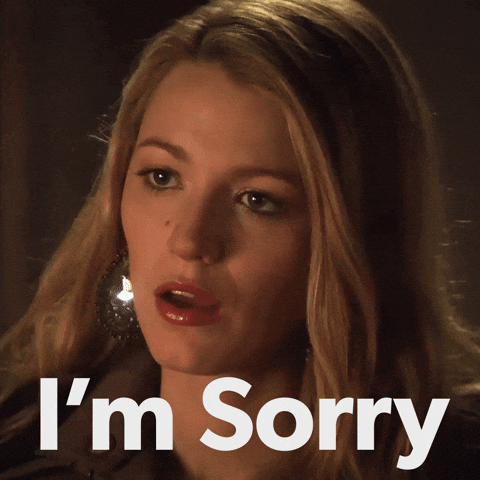 Apology Im Sorry GIF by Blake Lively Fan