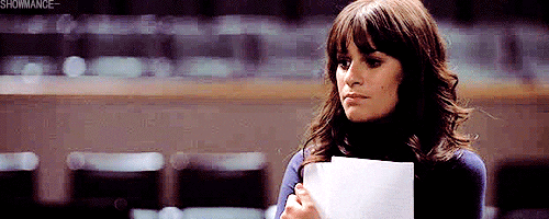 glee thread with tragedy avoided GIF