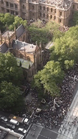 Climate Protesters Fill Streets Around Sydney Town Hall