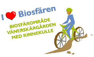 Biking Agenda 2030 Sticker by Lake Vänern Archipelago and Mount Kinnekulle UNESCO Biosphere Reserve