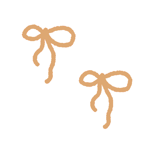 Orange Ribbon Sticker
