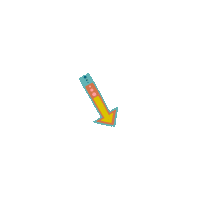 clementinesunshine arrow pointing clementine sunshine fun arrow Sticker