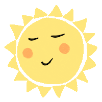 ohclementine summer beach sun yellow Sticker