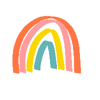 rainbow colors Sticker