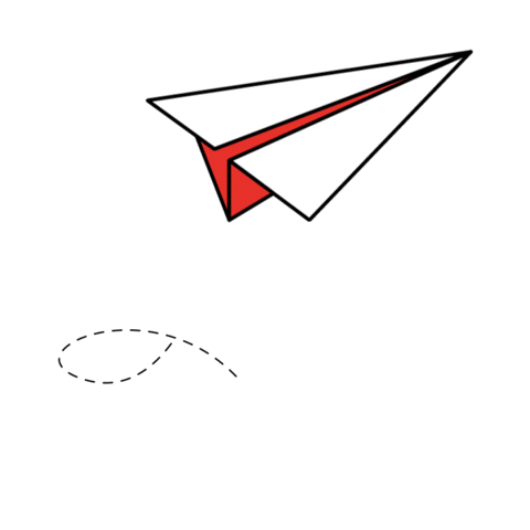 Paper Airplane Sticker by IoIC_UK