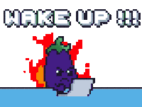 Angry Wake Up Sticker by Potatozzz by 9GAG