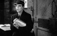 buster keaton package GIF by Maudit