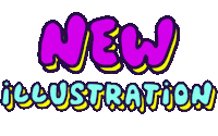 Illustrate New Art Sticker