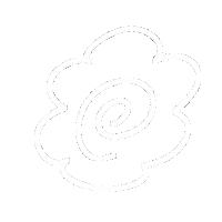 Flower 白 Sticker