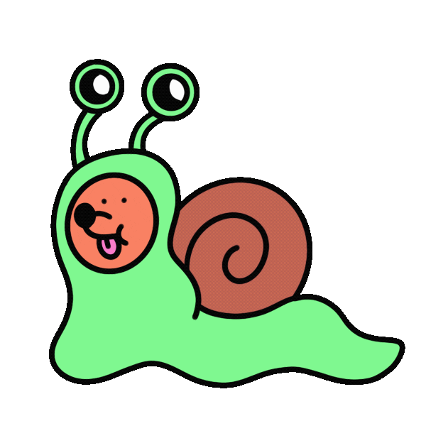 Dog Snail Sticker