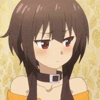 Embarrassed Megumin Konosuba GIF