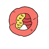 Sushi Roll Sticker by needumee