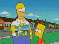 trippy homer simpson GIF