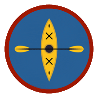 Compass Kayak Sticker by Skallywag Media