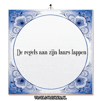 Rebels Spreuk Sticker by Tegelspreuken.nl