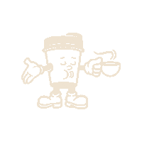 CapuletandCo coffee cup capulet and co capulet co Sticker