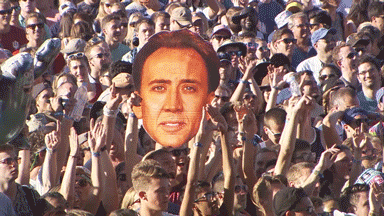 Nicolas Cage People GIF by Lollapalooza - background
