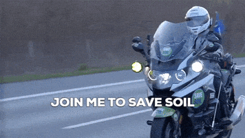 Motorbike Join Me GIF by Conscious Planet - Save Soil