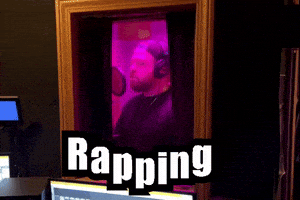 Recording Studio Rapper GIF by Mike Hitt